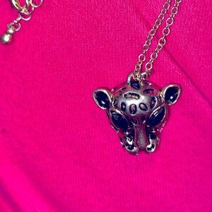 leopard head pendant necklace
